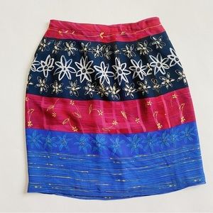 Harold's Silk Skirt Size 2 Vintage Vacation 90s